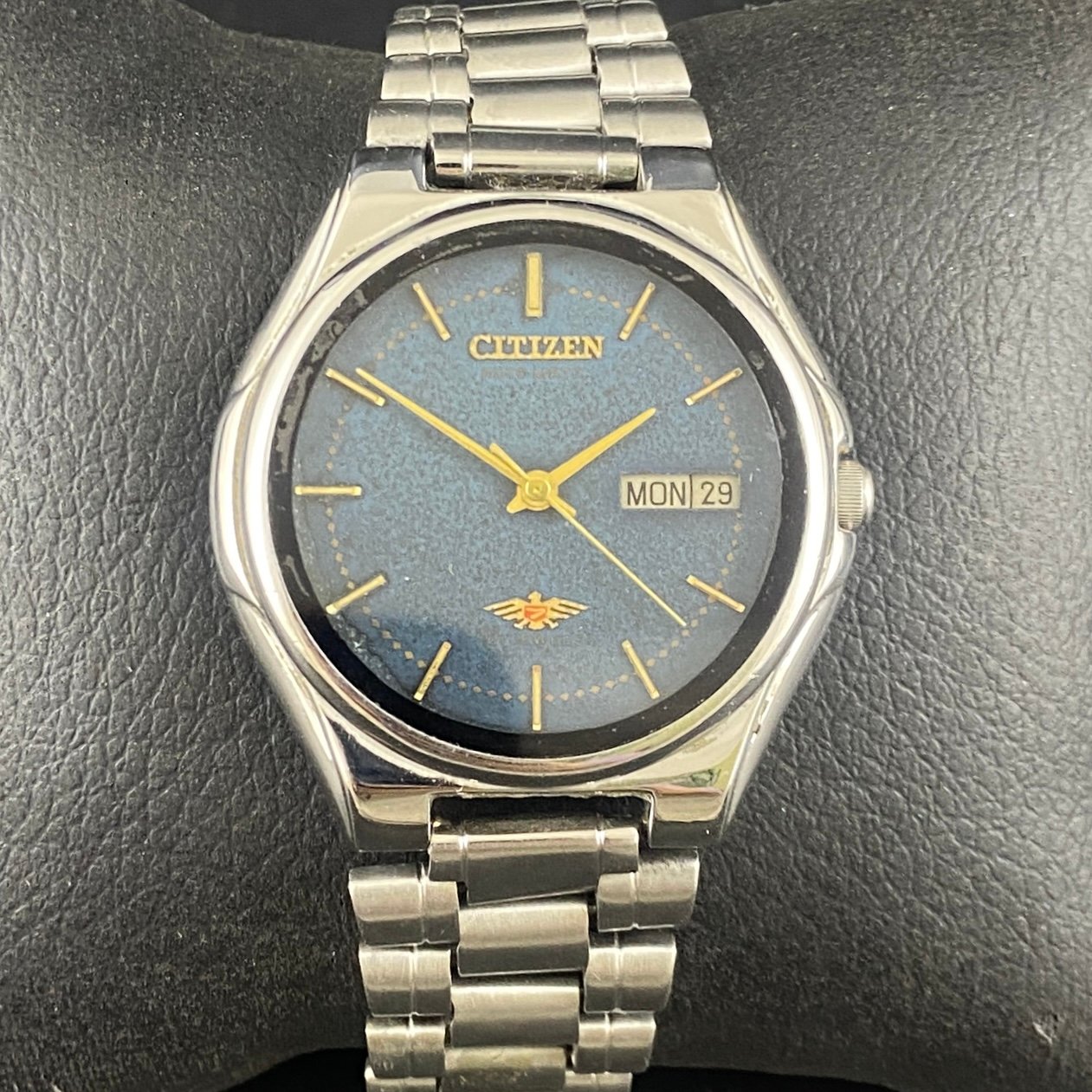 Vintage Original Citizen Blue face Cal. 8200 Automatic 21 Jewels Men,s Wrist Watch 